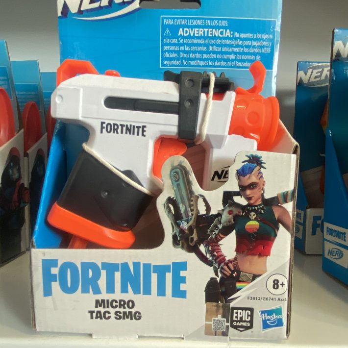 MINILANZADOR NERF FORTNITE MICRO TAC SMG HASBRO