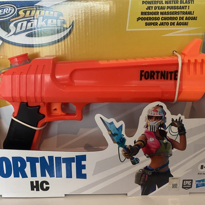 NERF SUPER SOAKER FORTNITE HC-E PISTOLA BLASTER LANZA AGUA