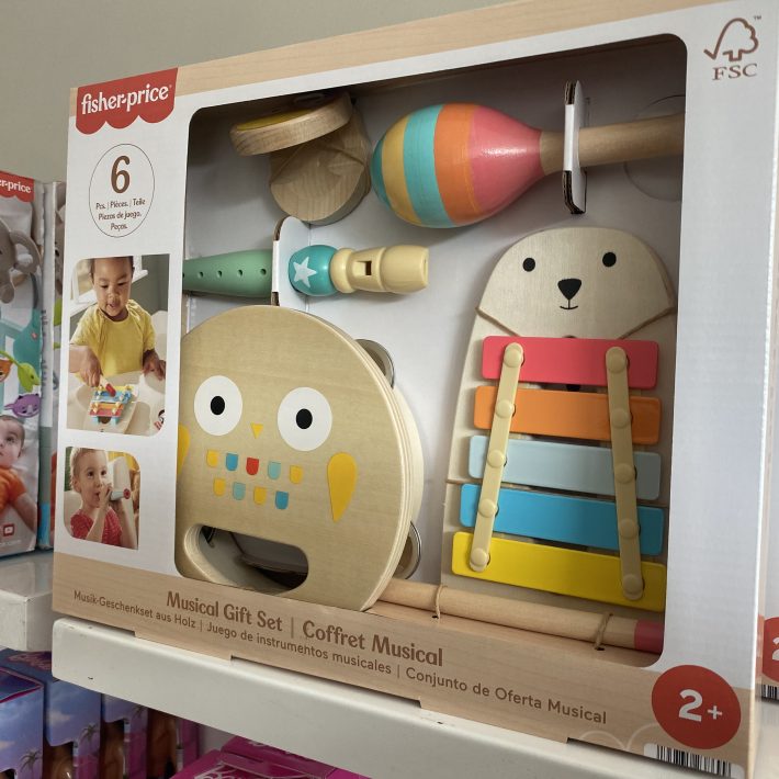 JUGUETE PARA BEBÉS KIT INSTRUMENTOS MUSICALES DE MADERA