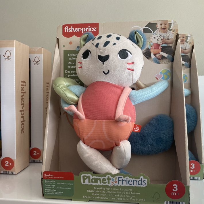 PELUCHE SENSORIAL FISHER-PRICE MI PRIMER LEOPARDITOS DE LAS NIEVES